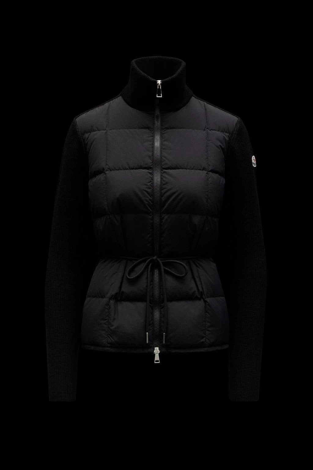 Moncler Women's Sweater-Sleeve Down Jacket