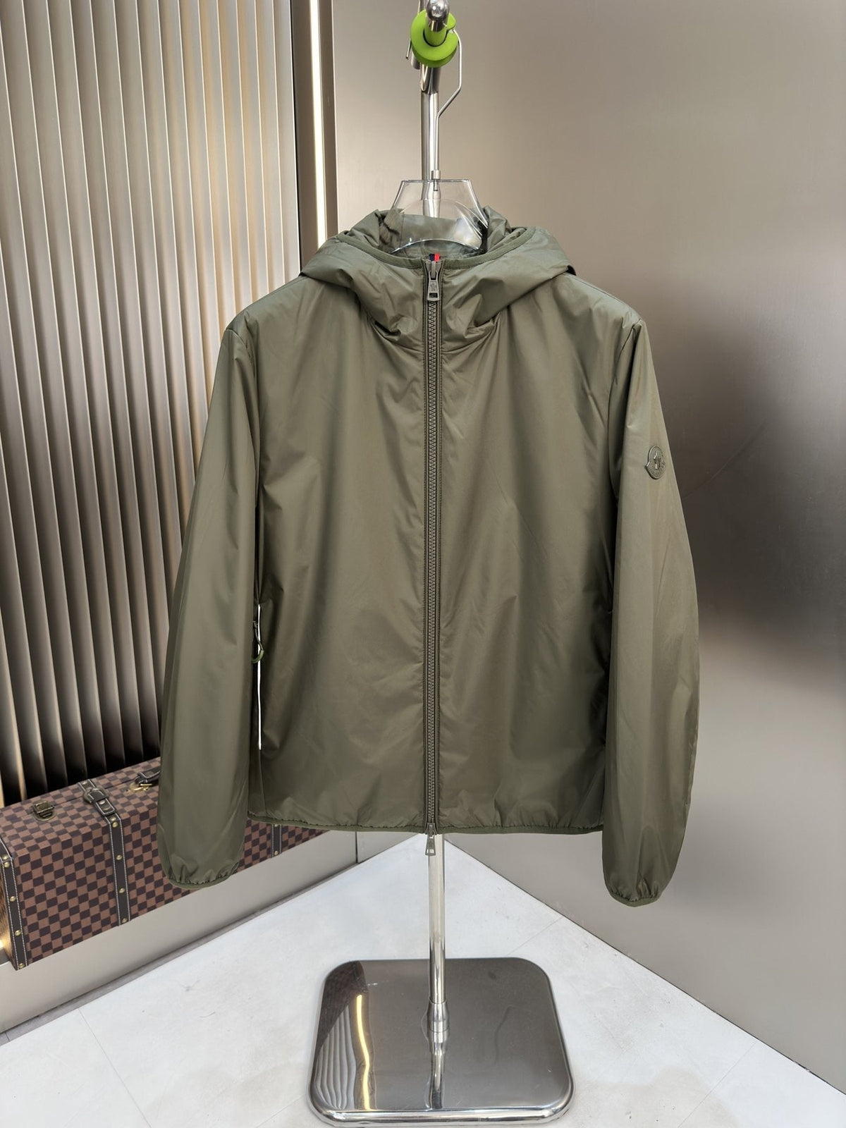 Moncler Hooded Zip-Front Jacket